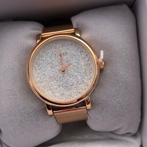 Beautiful Timex Rose Gold Sparkle Watch. New in Box with tags.